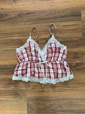 Plaid American Eagle Tank Top